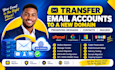 transfer email accounts to a new domain perserving message contacts mailbox