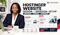 design redesign hostinger wordpress ecommerce website builder landing page