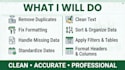 clean and format your excel data