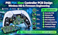 do ps5 ps4 xbox controller pcb design, wireless hid and firmware engineering