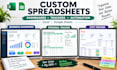create tracking dashboard sheet, sales pipeline and custom spreadsheet