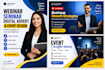 design webinar, seminar, digital advert and event banner