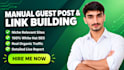 provide high authority guest post and link building service