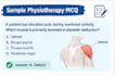 create physiotherapy and dpt mcqs, case studies and study materials