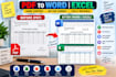 convert PDF to word or excel with accurate formatting
