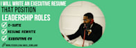 write an executive resume that position for leadership roles