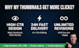 design high ctr eye catchy youtube thumbnails in 24h