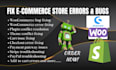 fix woocommerce bugs, errors, plugin conflicts, cart checkout and payment issues
