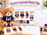 create a custom plush toy reference sheet and sewing pattern