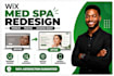 wix med spa website redesign beauty clinic aesthetic website redesign
