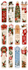design cute vintage christmas bookmarks