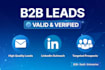 provide b2b targeted leads with verified email