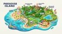 design 3d tourism, travel, vacation, adventure and landmark maps