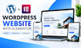design a wordpress website with elementor