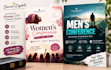 create modern church flyers for events and ministry programs