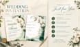 design an elegant custom wedding invitation card