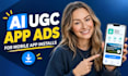 create ai ugc ads for mobile apps and app installs