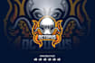 design a premium octopus logo with a unique style