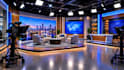 create 2d and 3d TV studio, news studio and home studio architectural design