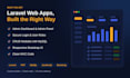build a custom laravel web application with admin dashboard
