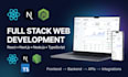 develop a full stack app using react nextjs and nodejs