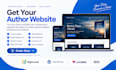a profession author website, book author website ebook web