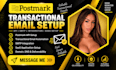setup postmark transactional email API SMTP integration saas application setup