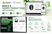 design a shopify product page with pagefly