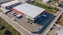 build distribution center layout,logistic complex site plan,3pl warehouse render