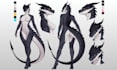 draw furry reference sheet and fursona for character design