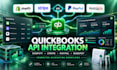 integrate quickbooks, API, shopify, stripe, paypal, hubspot, accounting workflow