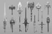 create weapon design and illustration