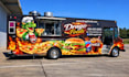 design food truck, food trailer, food van, food cart and food caravan or camper