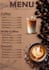 design a modern restaurant food cafe and coffee menu