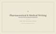 write medical, pharmaceutical and gmp content as a pharmacist