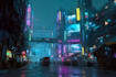 design futuristic sci fi city concept art
