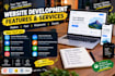 custom website development, full stack frontend backend, lovable dev
