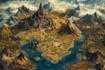 fantasy map design map illustration fantasy map
