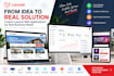 develop a custom laravel web application