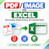 convert PDF, scanned images and documents to excel