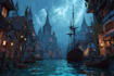 draw cinematic concept art and illustrations