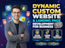 develop dynamic custom website and landing page development for business
