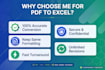 convert scanned pdf, image to editable excel spreadsheet