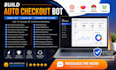 build auto checkout bot autobot target bot lazada bot, pokemon bot