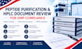 review peptide purification and hplc documents for gmp compliance