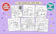 create a spooky cute coloring book, bold and easy, for amazon KDP