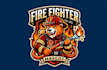 make firefighter mascot logo design with 1 day delivery