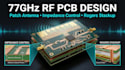 design 77ghz rf pcb patch antenna impedance control and rogers stackup