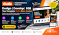 design duda ecommerce website, online store, web design, SEO and development