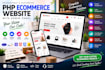 build a customized PHP ecommerce website with admin panel